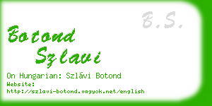 botond szlavi business card