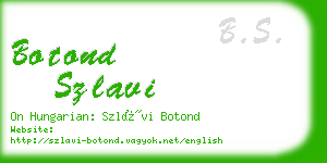 botond szlavi business card